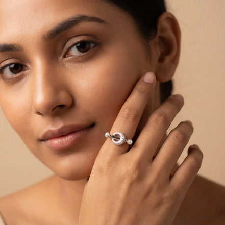 Diamond T-Bar Luxe Ring