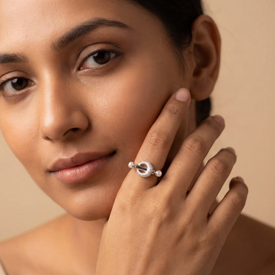 Diamond T-Bar Luxe Ring