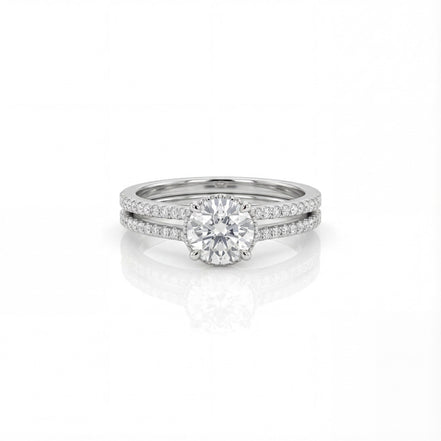 Eternal Solitaire Duo Ring