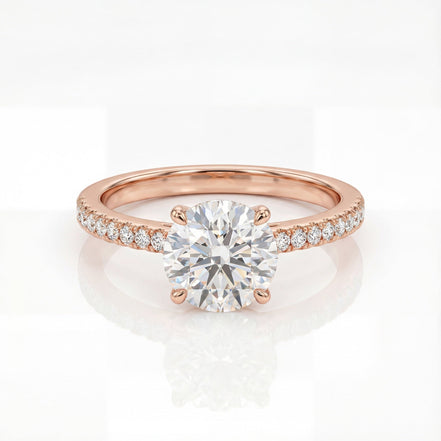 Rose Lumière Solitaire Ring