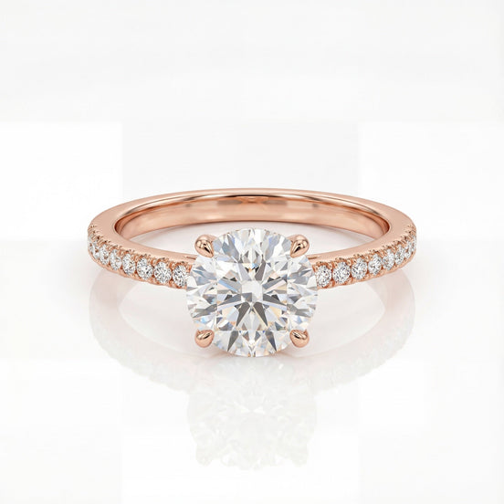 Rose Lumière Solitaire Ring