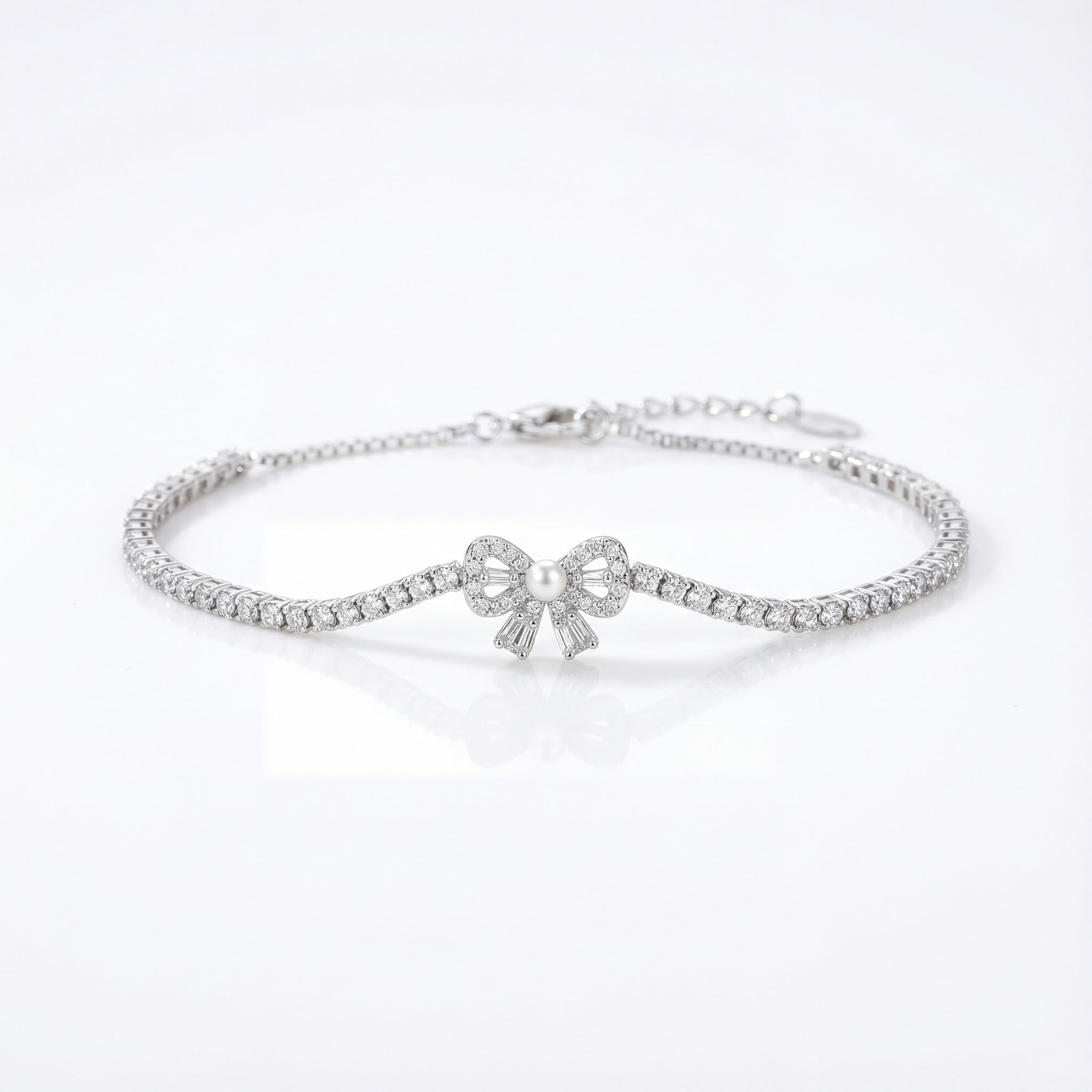 Pearl Bow Grace Bracelet