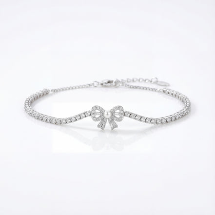 Pearl Bow Grace Bracelet