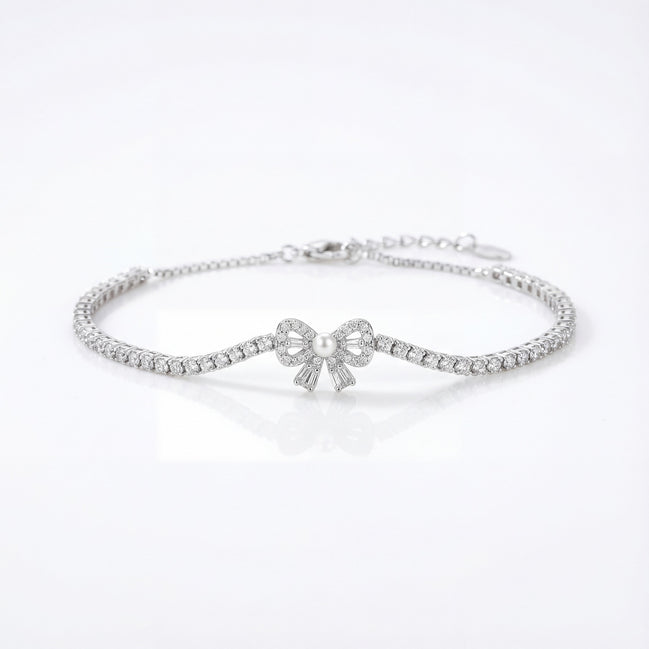 Pearl Bow Grace Bracelet