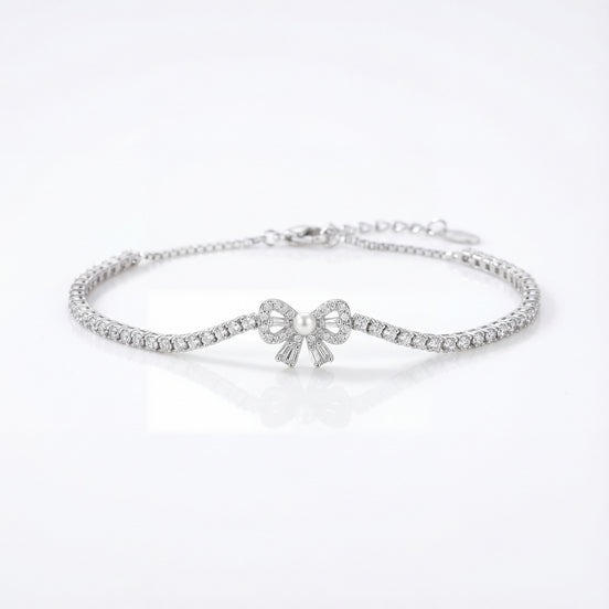 Pearl Bow Grace Bracelet