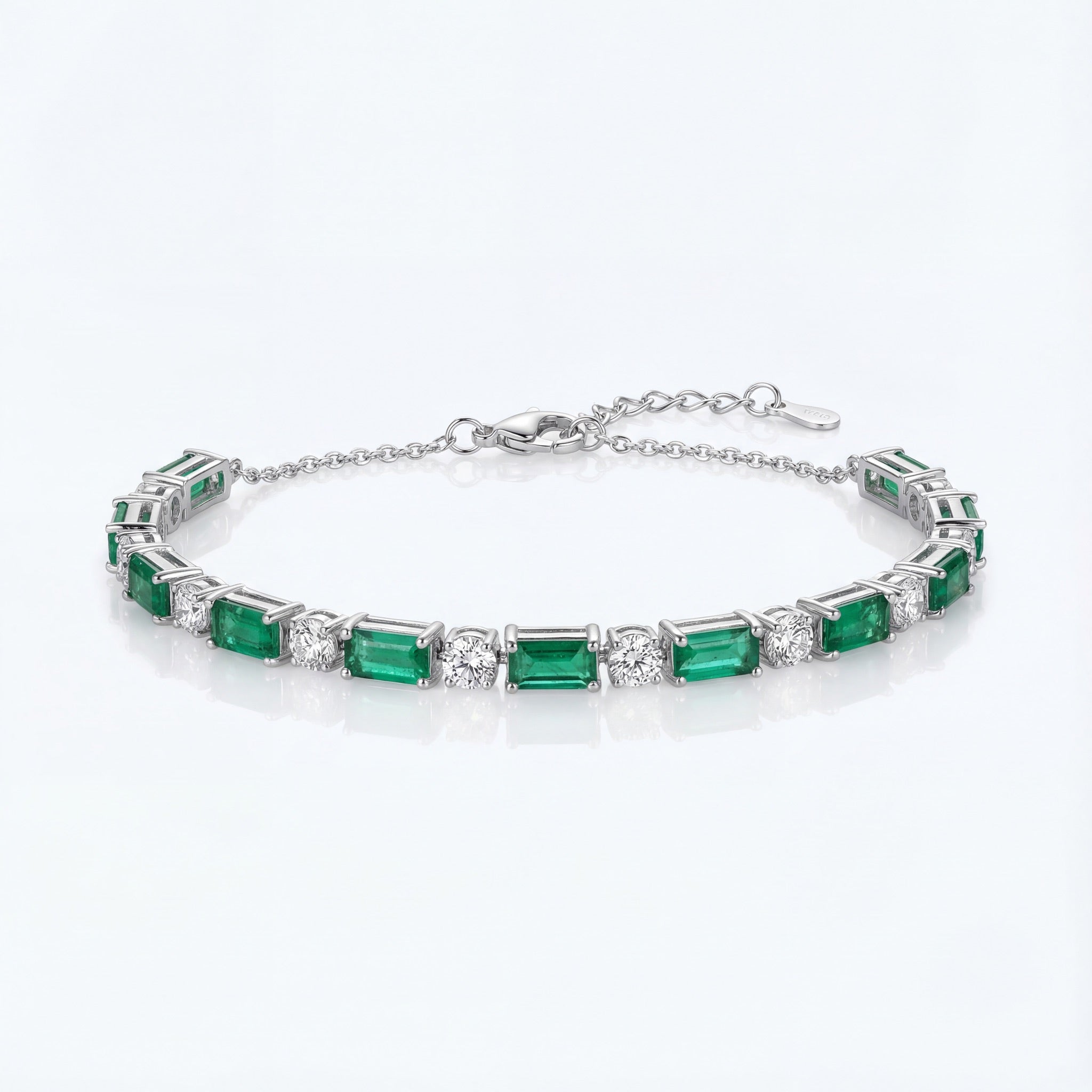 Emerald Radiance Tennis Bracelet