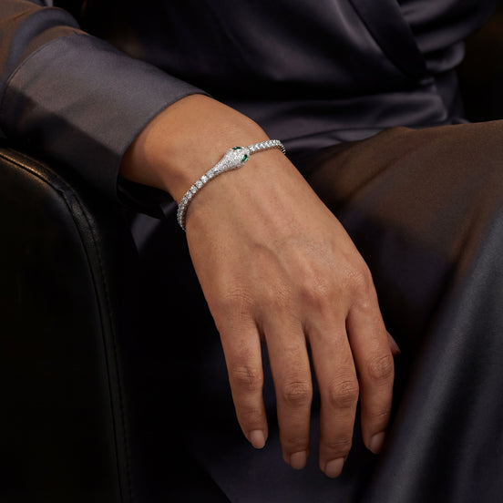 Emerald Serpentine Luxe Bracelet