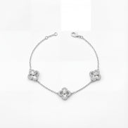 Floral Harmony Clover Bracelet