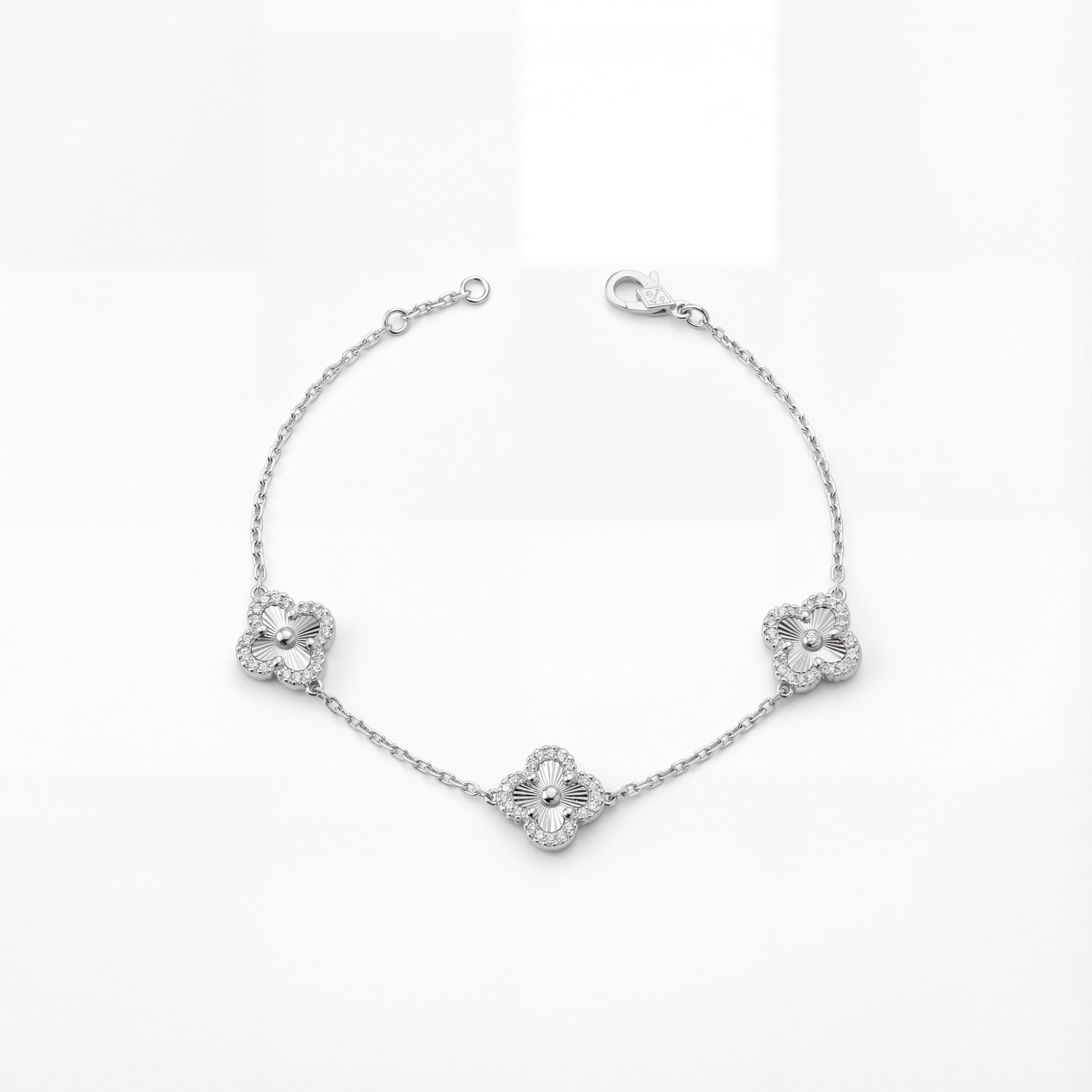 Floral Harmony Clover Bracelet