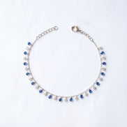 Sapphire Dewdrop Charm Bracelet