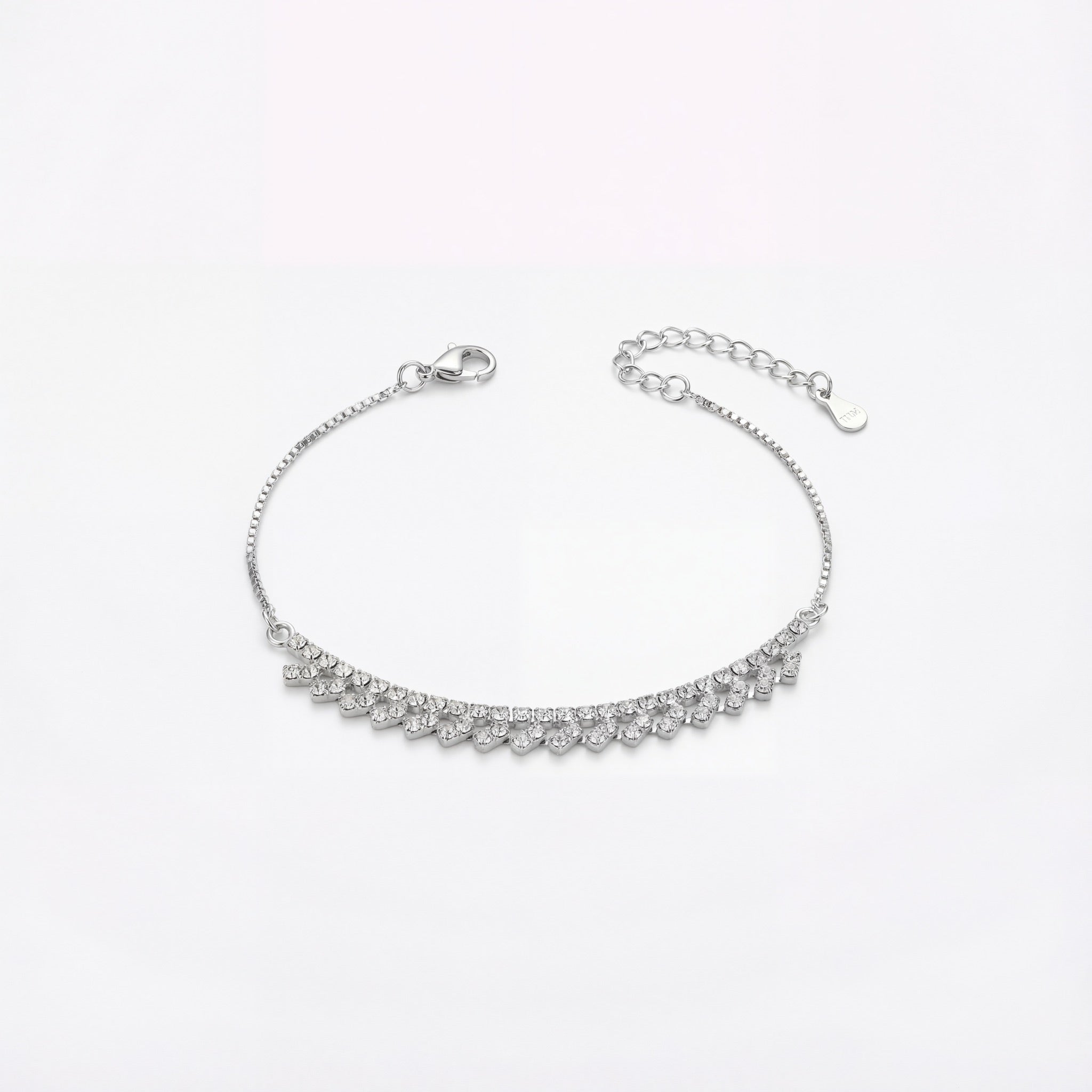 Crystal Cascade Charm Bracelet
