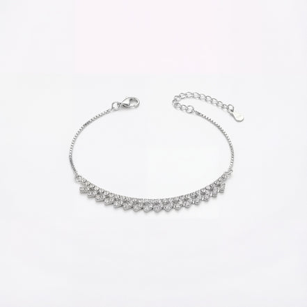 Crystal Cascade Charm Bracelet