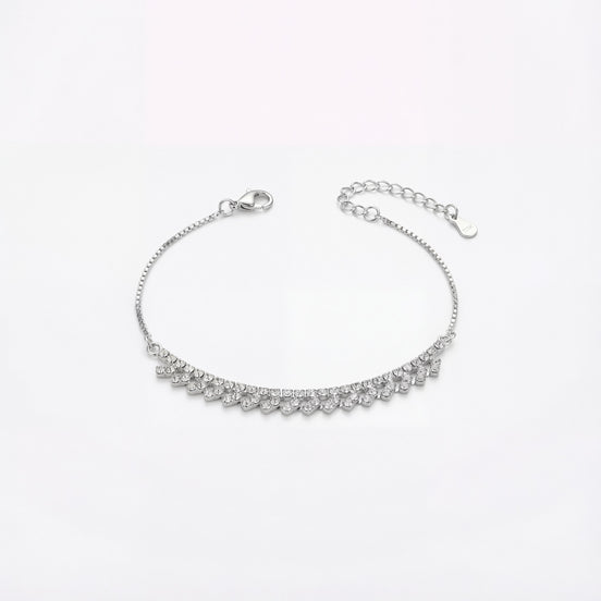 Crystal Cascade Charm Bracelet