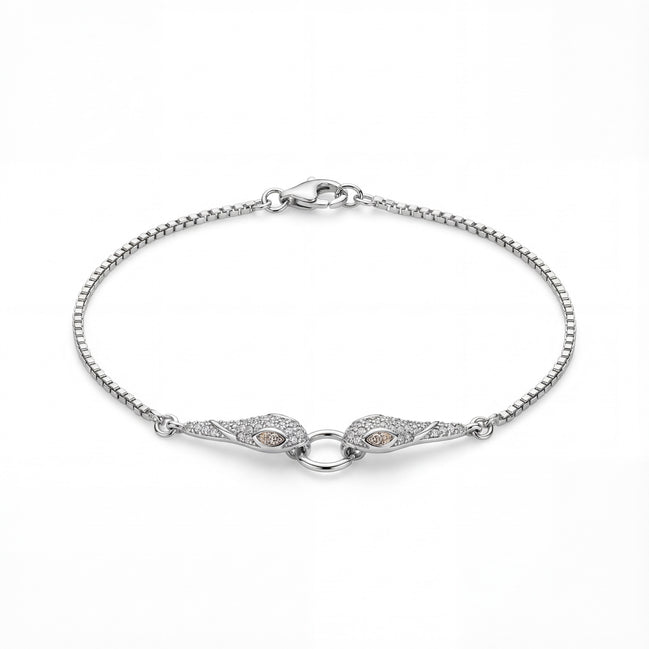 Twin Serpent Unity Bracelet