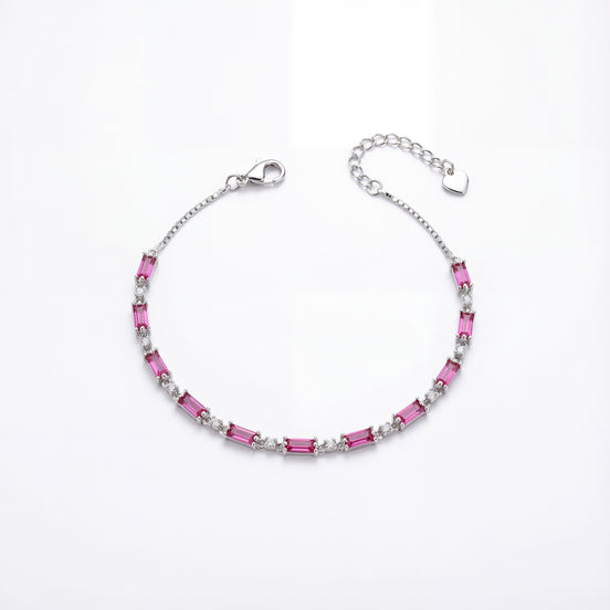 Pink Aurora Tennis Bracelet