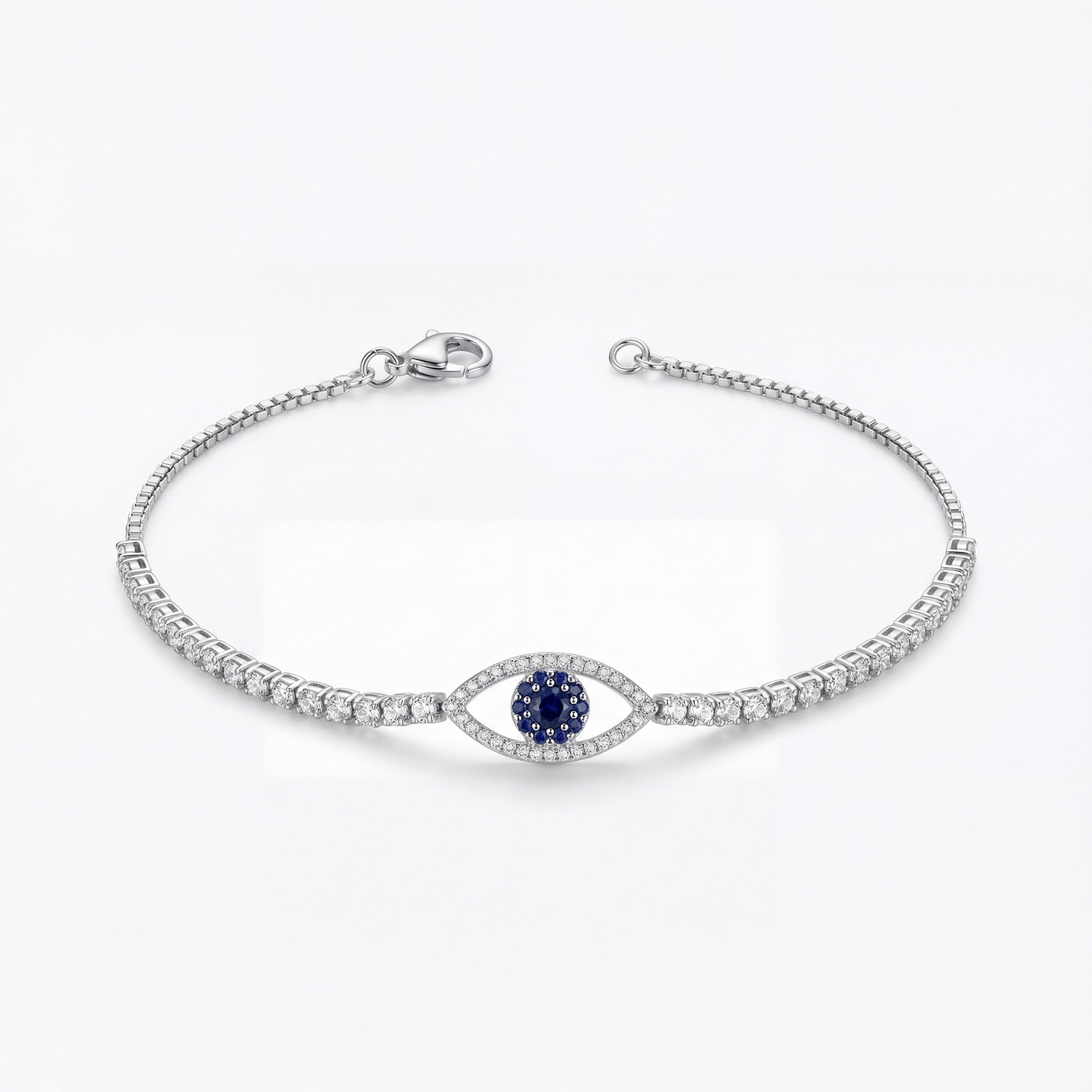 Sapphire Evil Eye Protection Bracelet