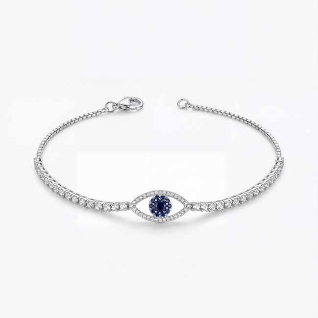 Sapphire Evil Eye Protection Bracelet