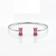 Rose Prism Open Bracelet