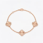 Rose Gold Imperial Clover Bracelet