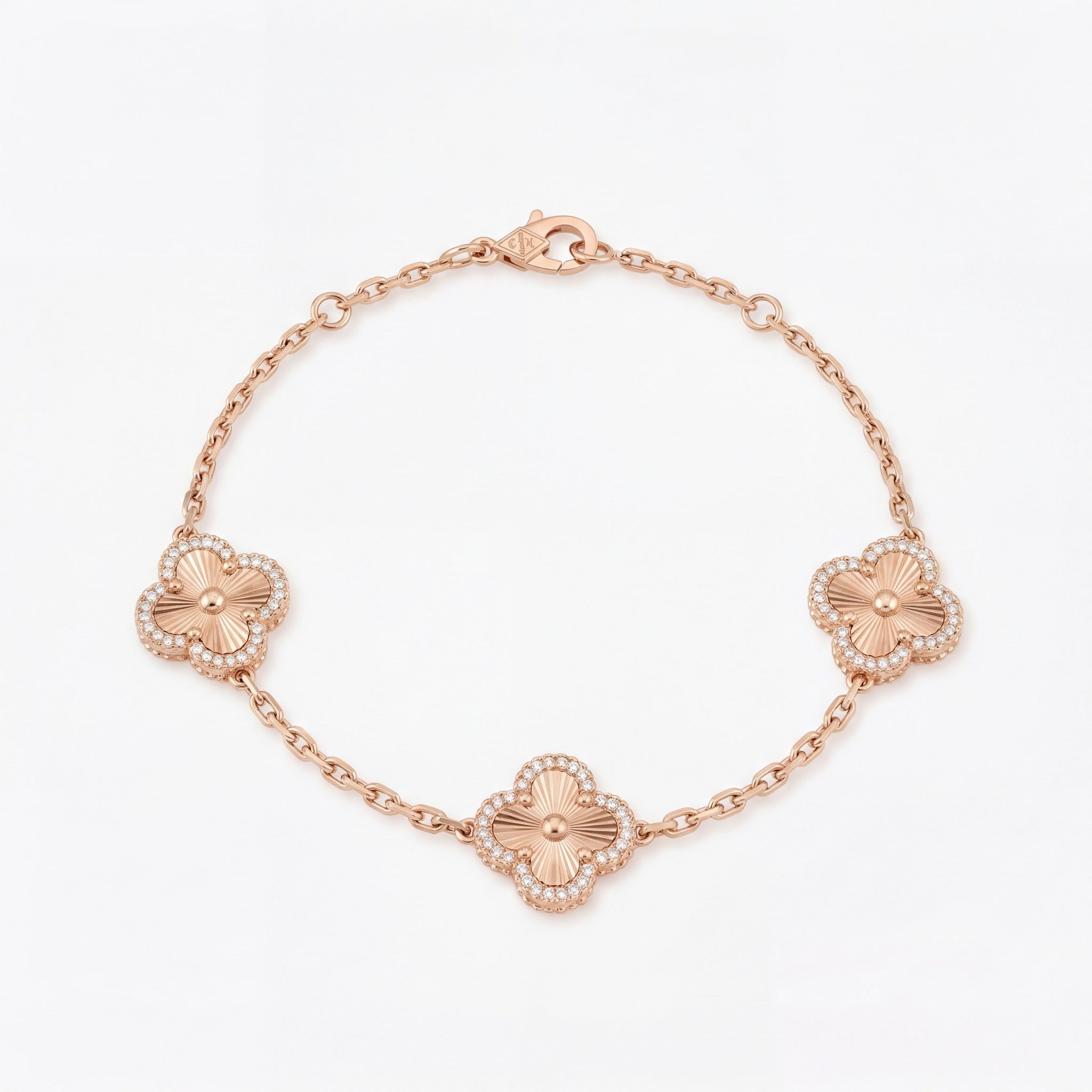 Rose Gold Imperial Clover Bracelet