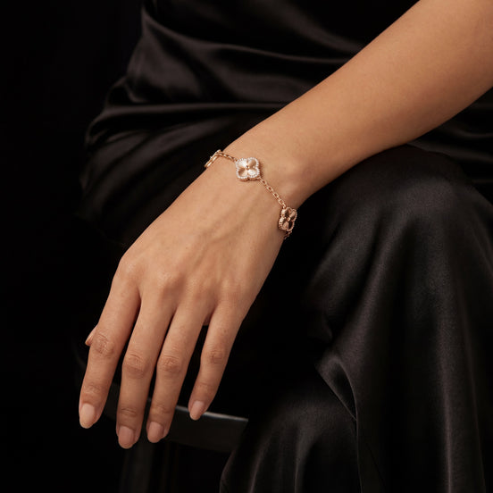 Rose Gold Imperial Clover Bracelet