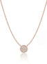 Radiant Halo Medallion Necklace