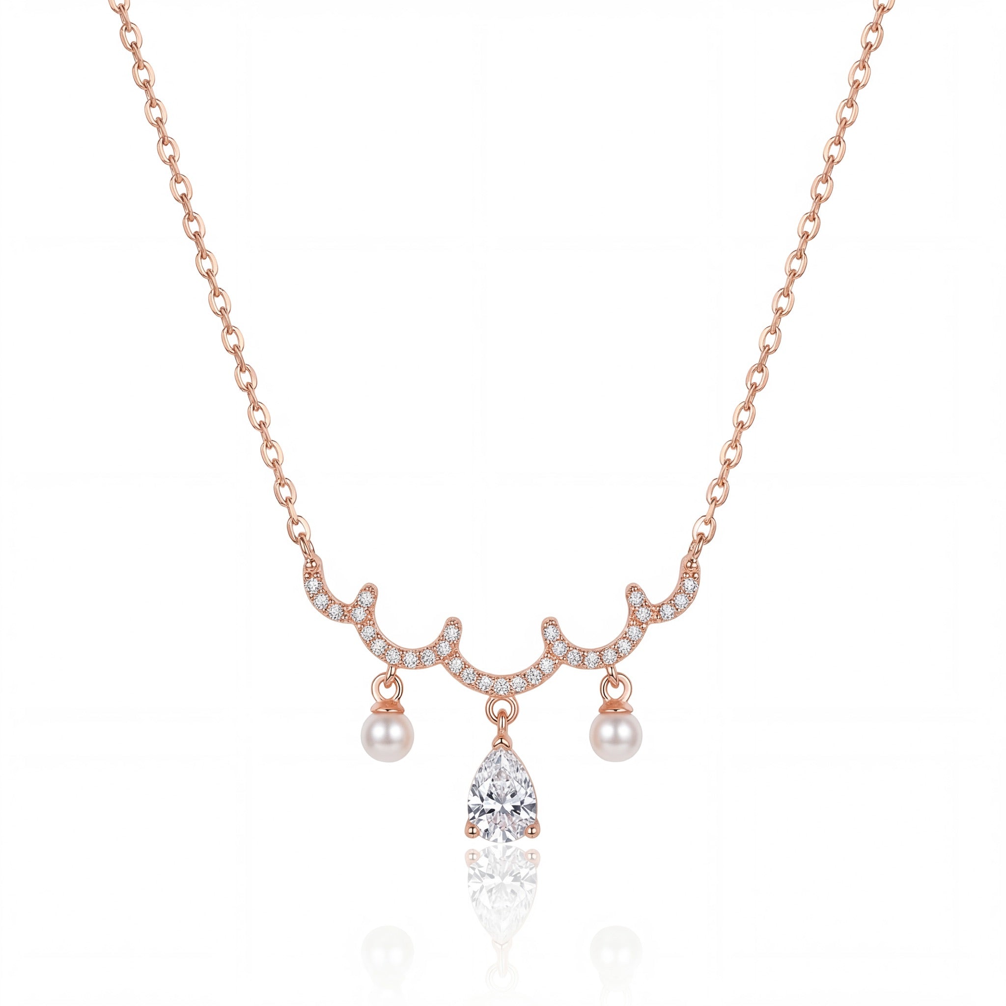 Pearl Cascade Elegance Necklace