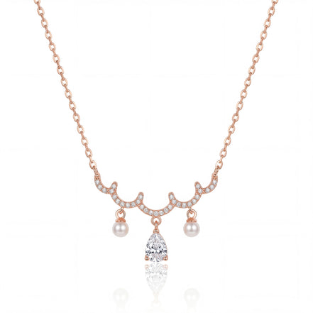 Pearl Cascade Elegance Necklace