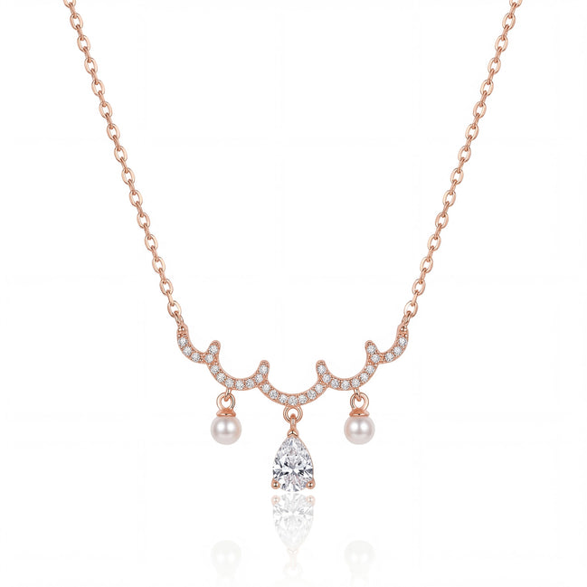 Pearl Cascade Elegance Necklace