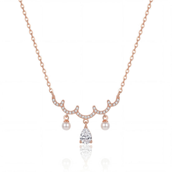 Pearl Cascade Elegance Necklace