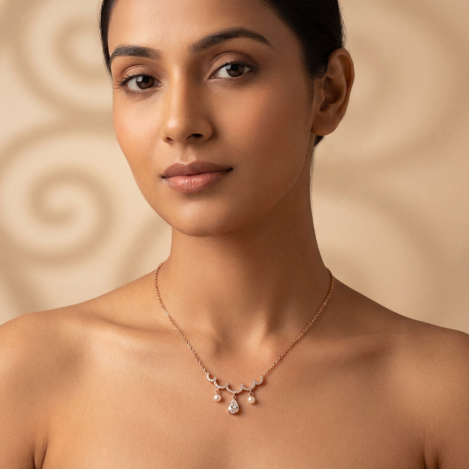 Pearl Cascade Elegance Necklace