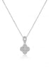 Diamond Clover Bloom Necklace