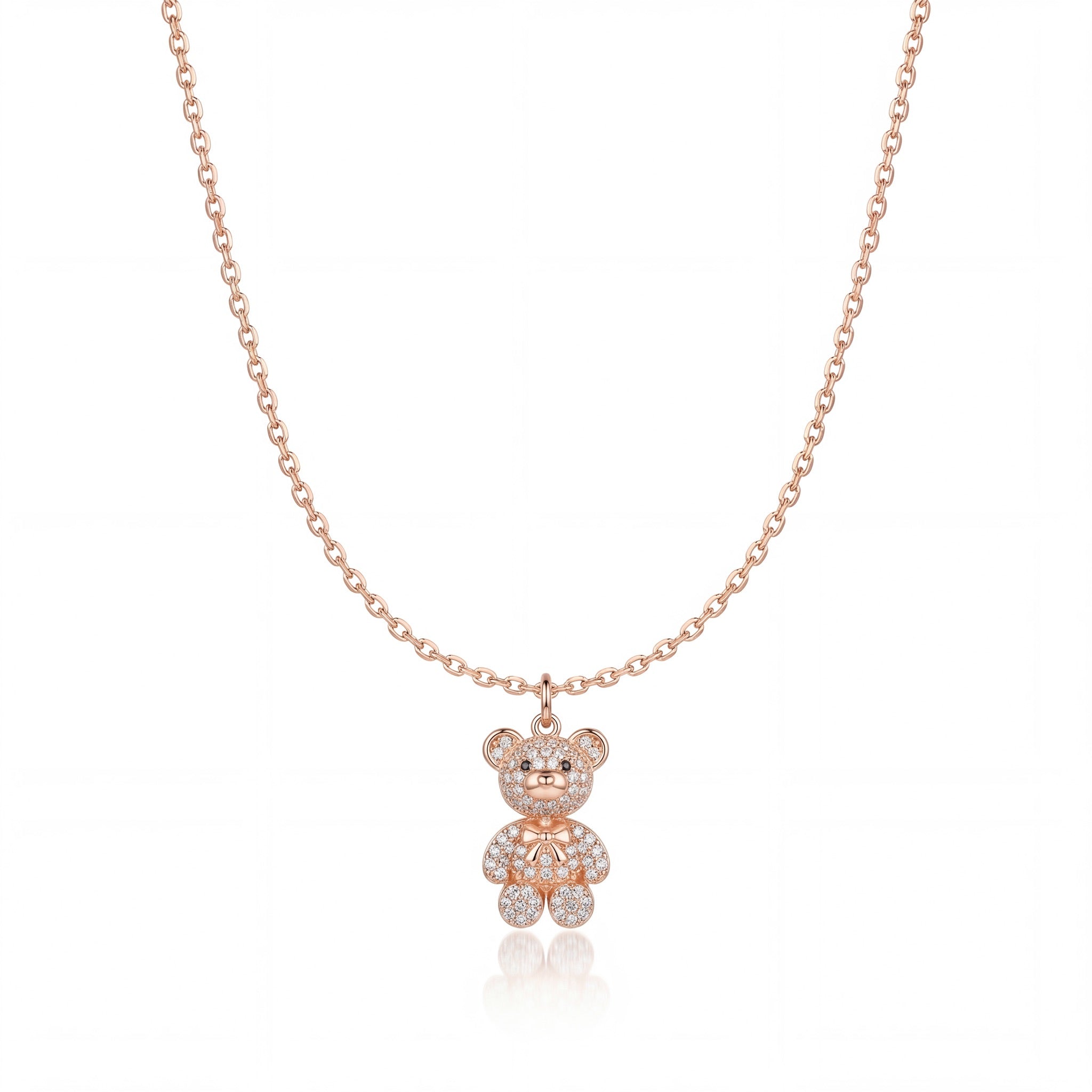 Teddy Sparkle Charm Necklace