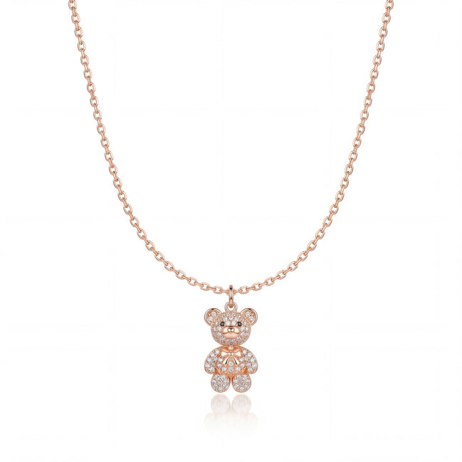 Teddy Sparkle Charm Necklace