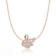 Royal Swan Diamond Necklace