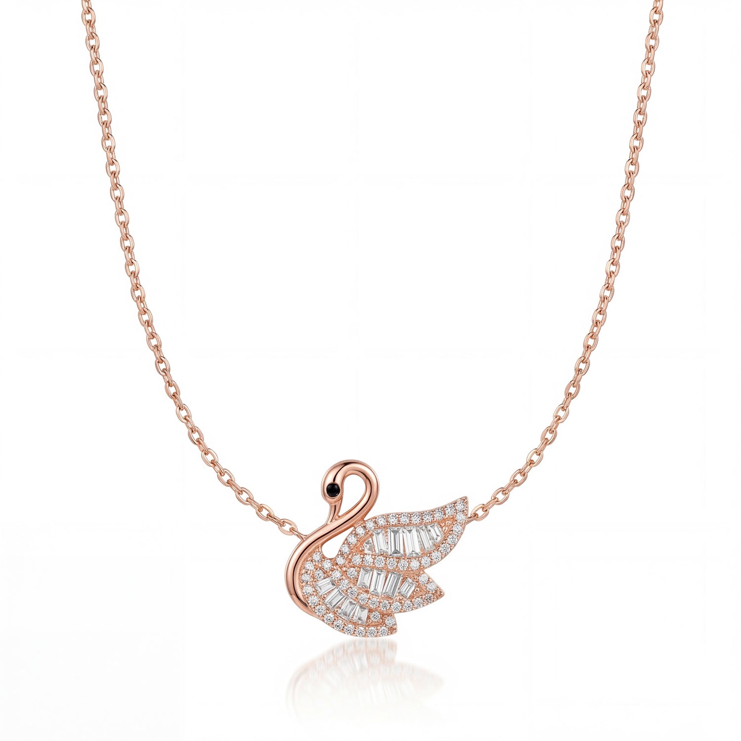 Royal Swan Diamond Necklace