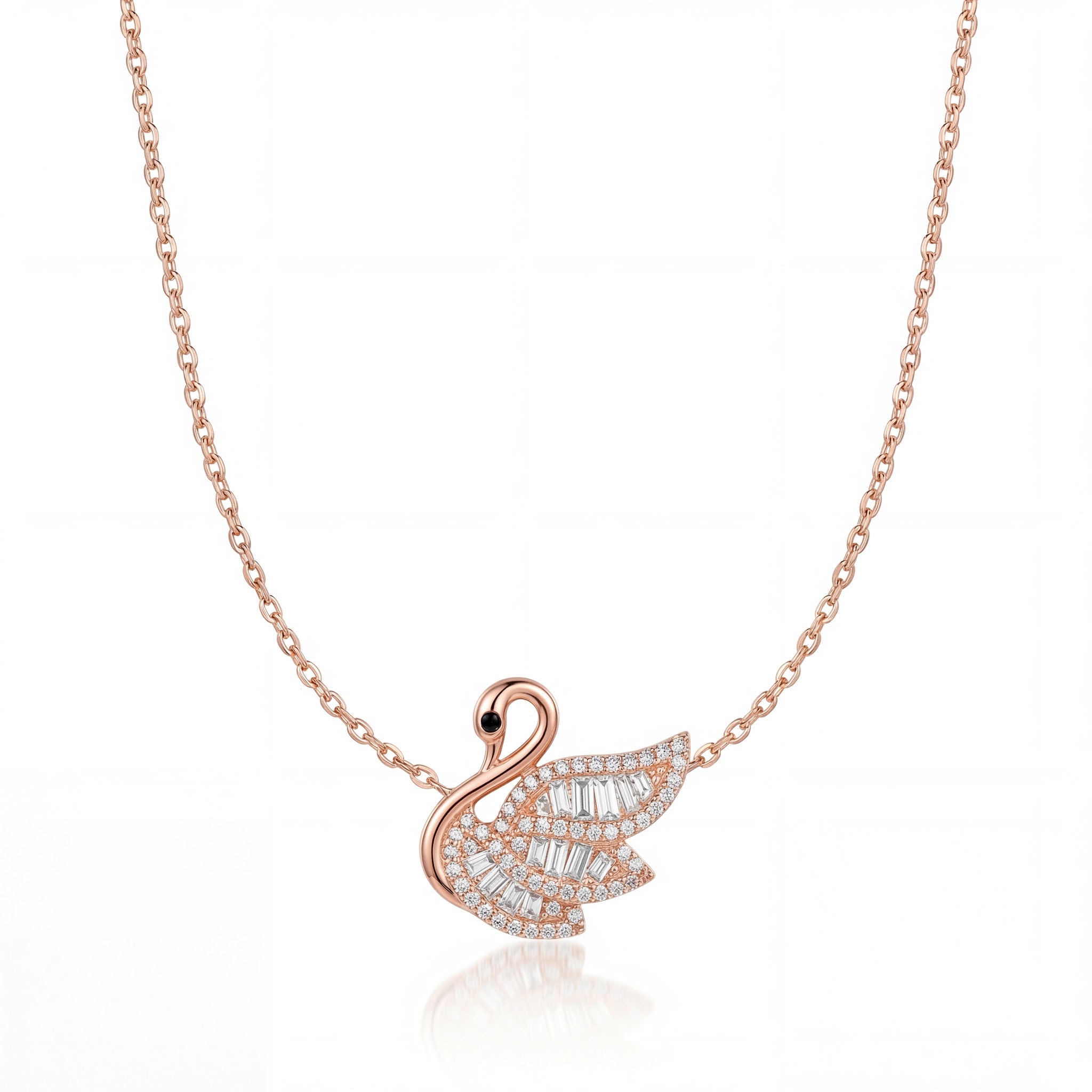 Royal Swan Diamond Necklace