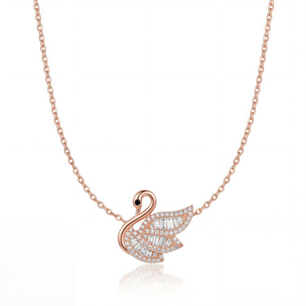 Royal Swan Diamond Necklace