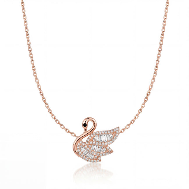 Royal Swan Diamond Necklace