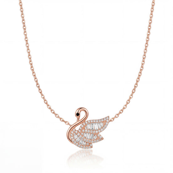 Royal Swan Diamond Necklace