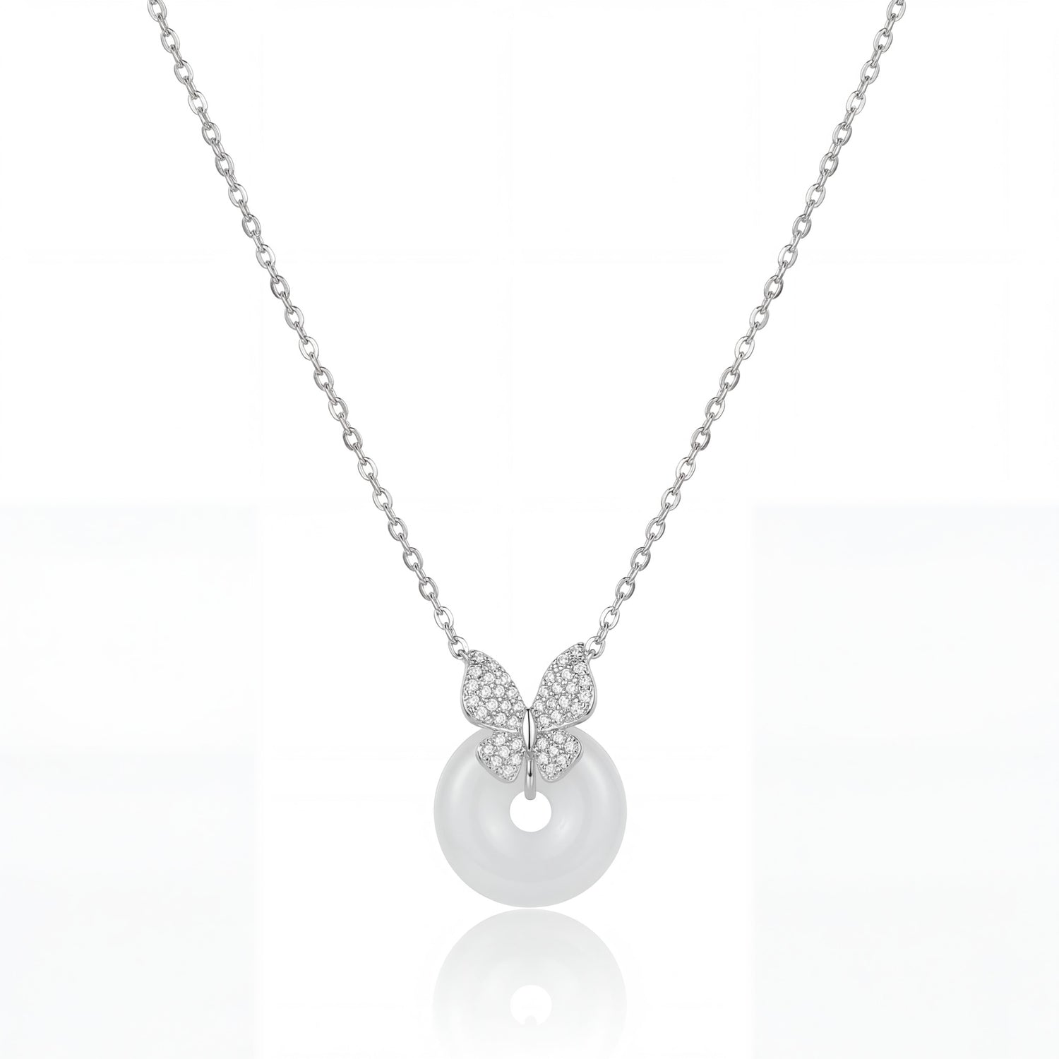 Butterfly Pearl Elegance Necklace