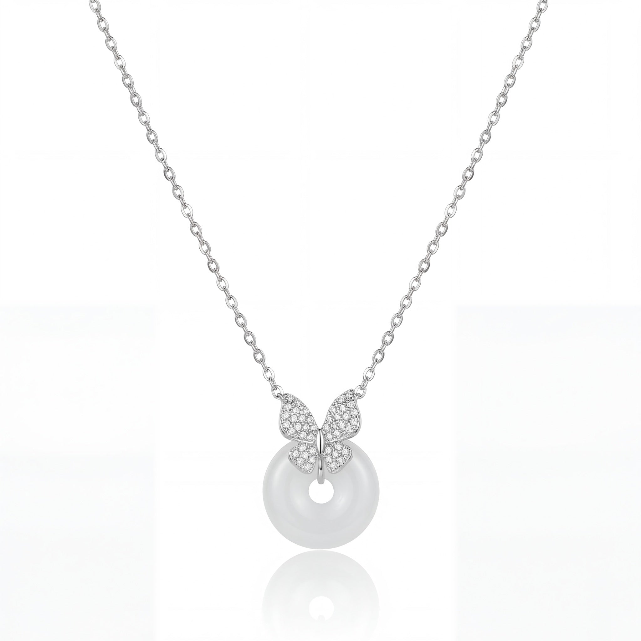 Butterfly Pearl Elegance Necklace