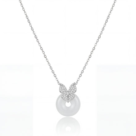 Butterfly Pearl Elegance Necklace