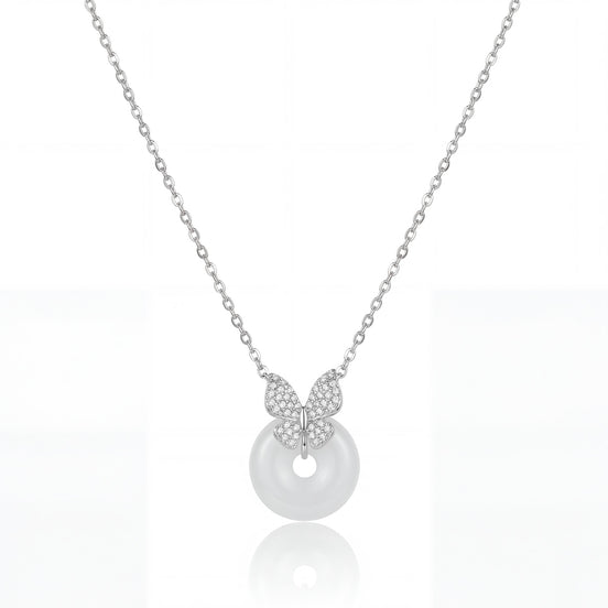 Butterfly Pearl Elegance Necklace