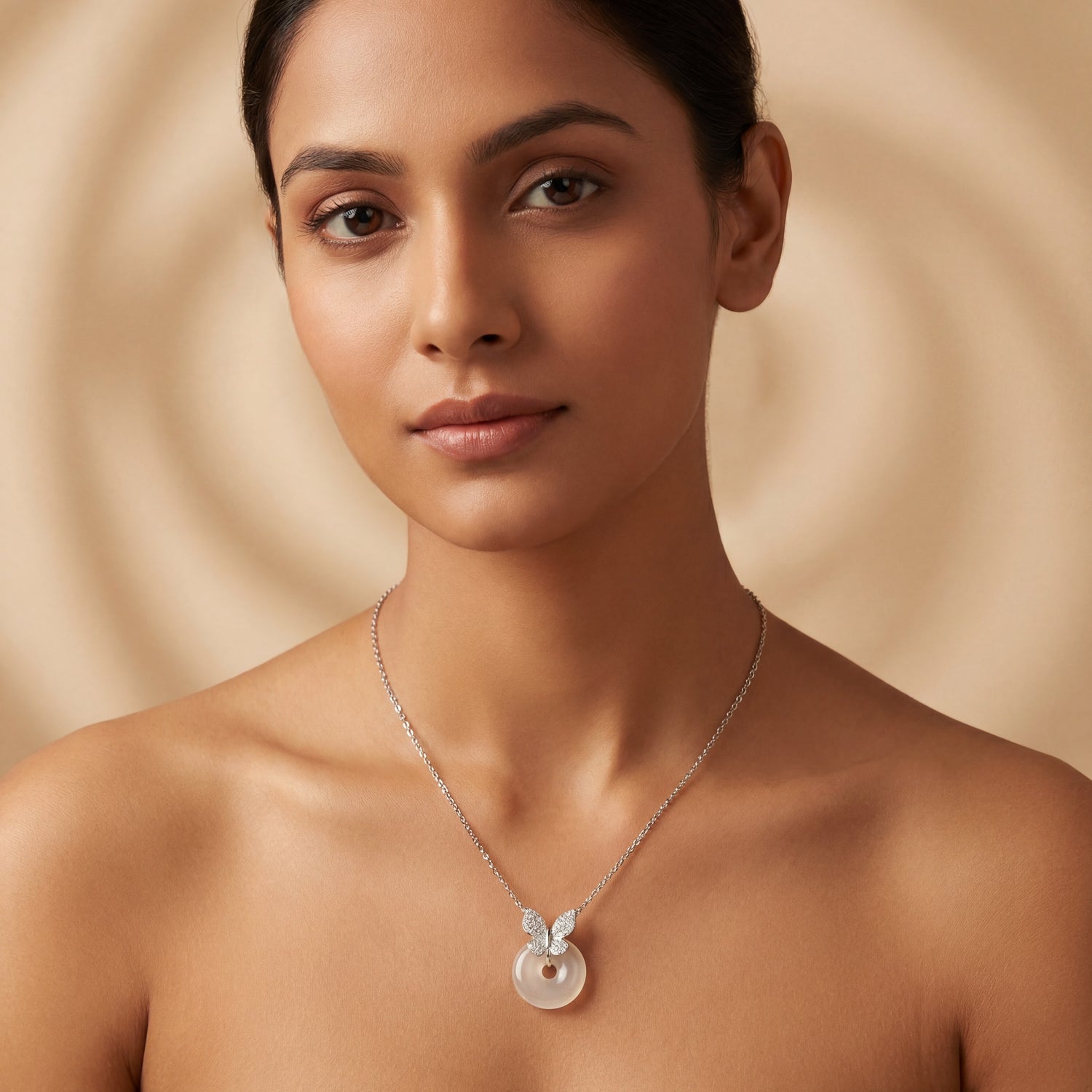 Butterfly Pearl Elegance Necklace