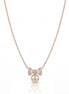 Golden Pearl Ribbon Necklace