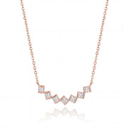 Zigzag Diamond Line Necklace