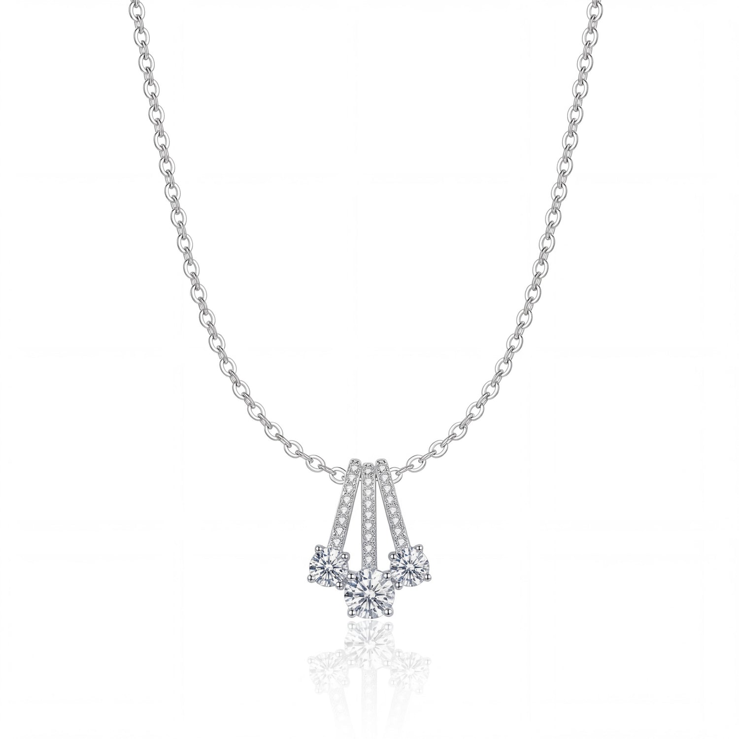 Triple Radiance Drop Necklace