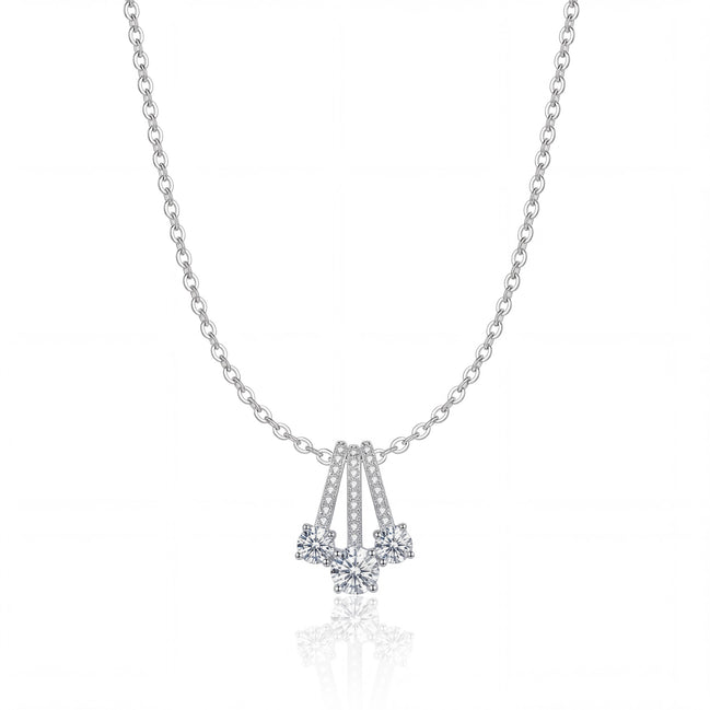 Triple Radiance Drop Necklace