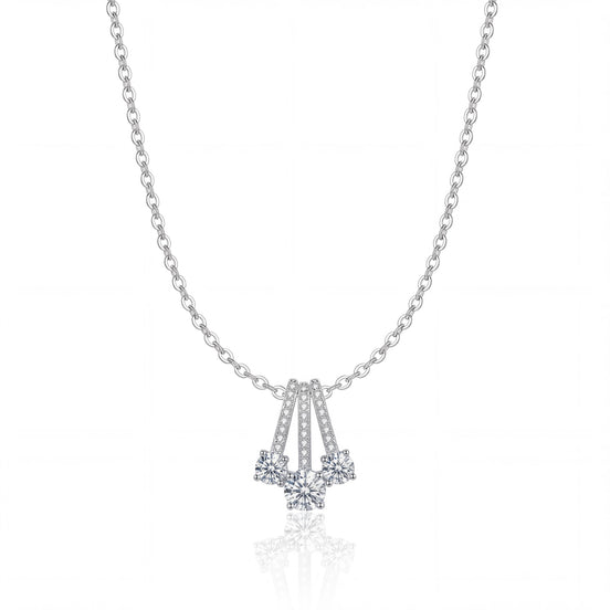 Triple Radiance Drop Necklace